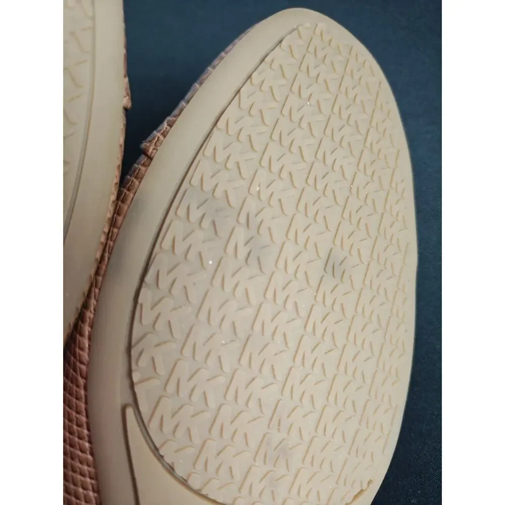 MICHAEL KORS Women's 7.5 Brown Textured Flats New